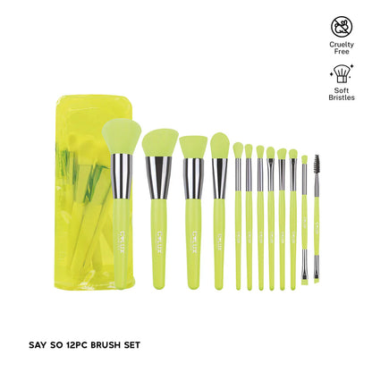 Juicy Neon Make- Up Brush Set 12 pcs