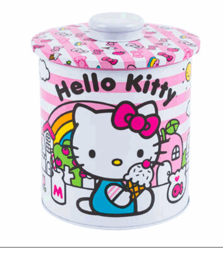 Hello Kitty Pink Canister  28.8 oz