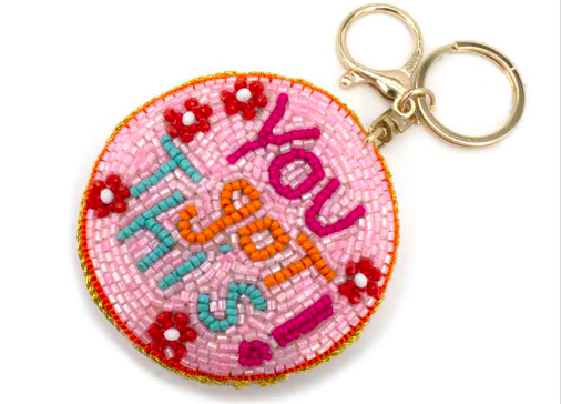 You Got This Beaded  Key Ring