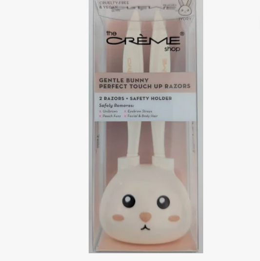 2 piece Hair Razor w/ Bunny Holder Creme
