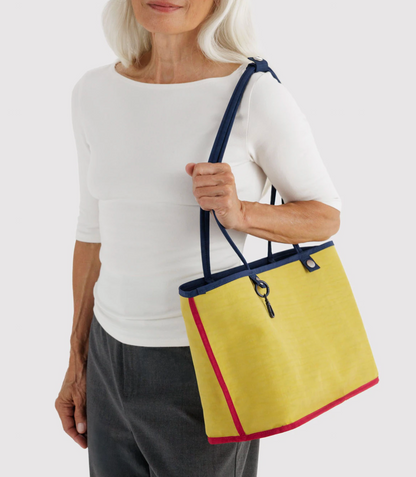 Medium Nylon Reversible Tote Navy