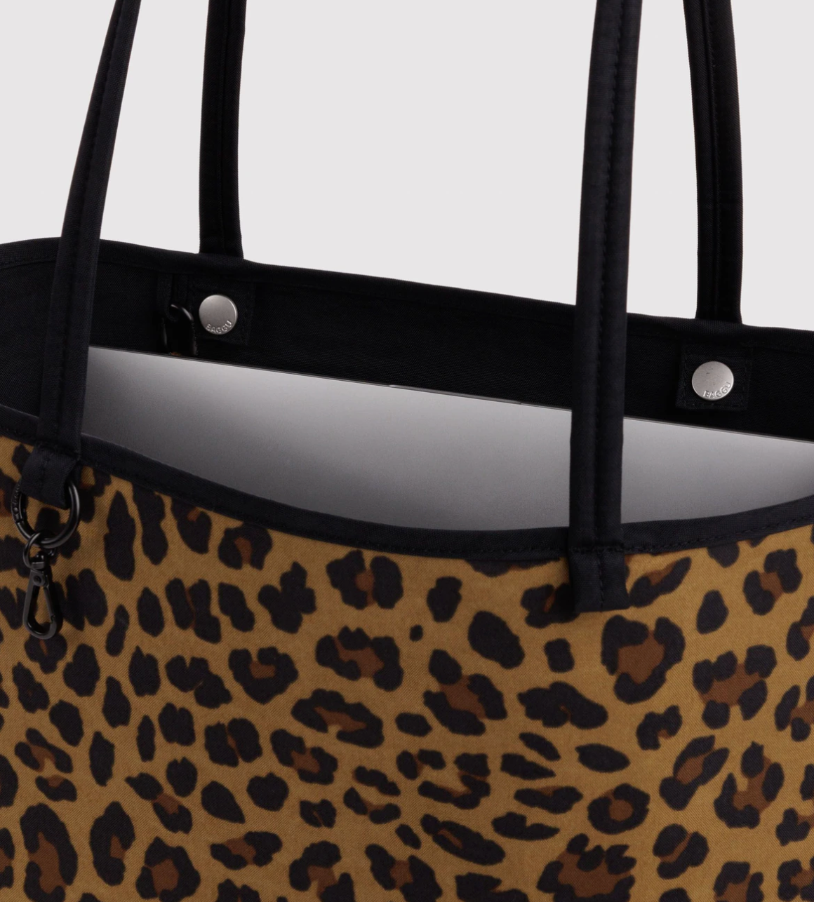 Medium Nylon Reversible Tote Leopard Mix