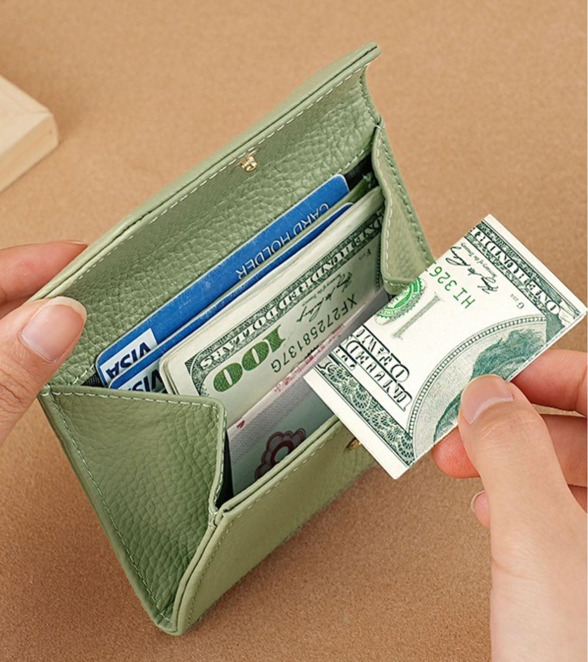 Leather Wallet ID Cards