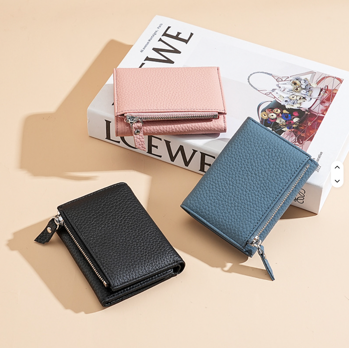 Leather Three Fold Women´s Wallet