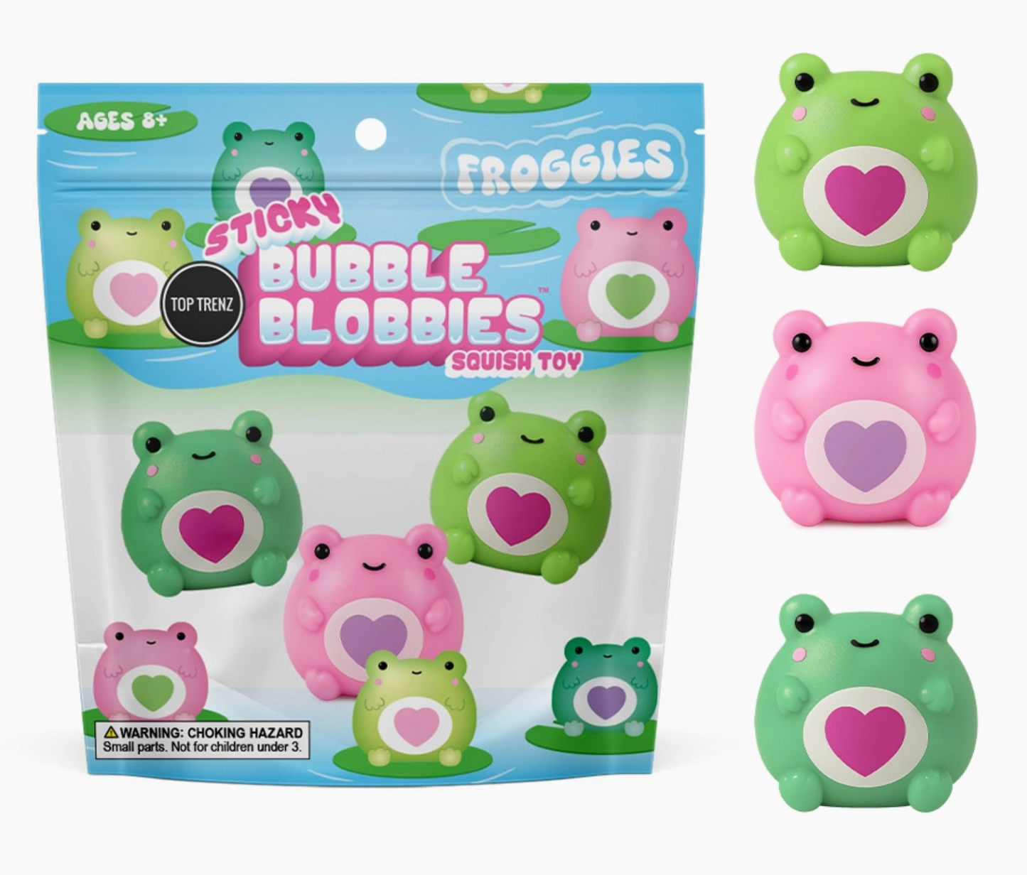 Sticky Bubble Bobblies Frogs