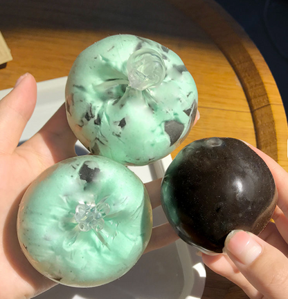 Mint Chocolate Crispy Shell ASMR Sensory Squishy Squeeze Toy with Slow Rebound for Stress Relief Novelty Fidget Toy
