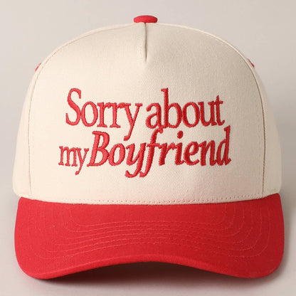 Sorry about my Girlfriend or Boyfriend Trucker Hat