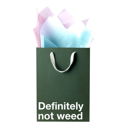 "Definitely not weed" Funny Stoner Gift Bag