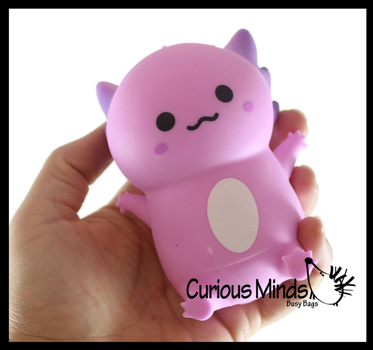 1 Axolotl - Soft Creamy Doh Filled Squeeze Stress Balls - Se