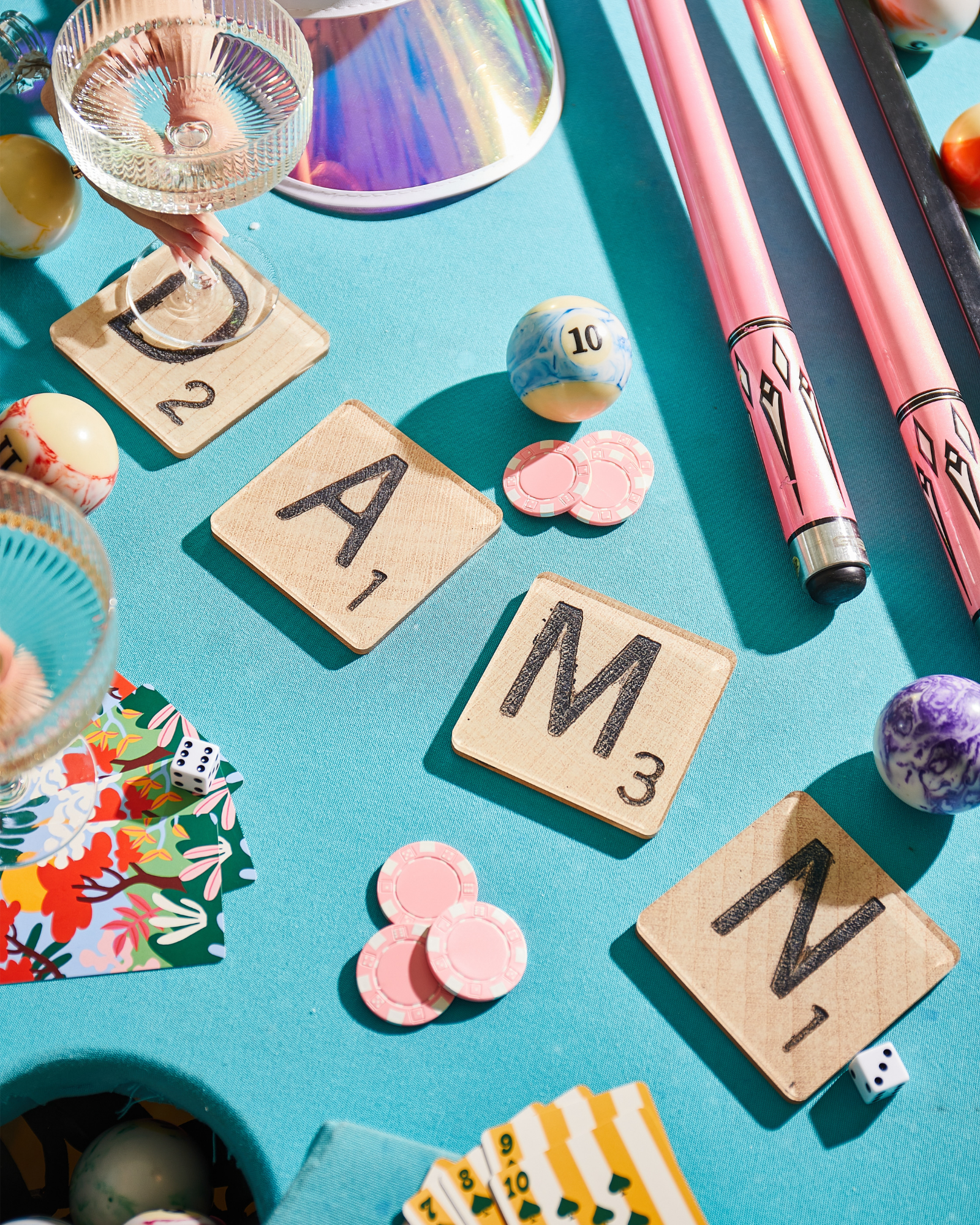 Damn Scrabble Tiles | Set of 4 Coasters