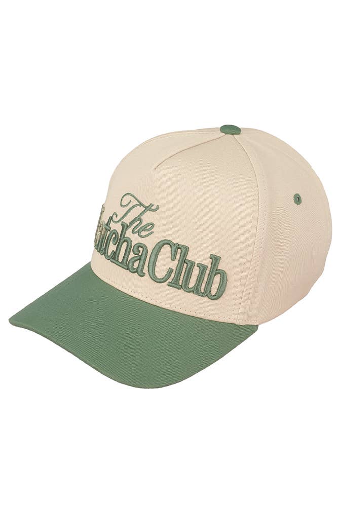 C.C THE MATCHA CLUB Embroidered Trucker Cap