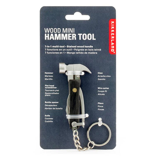 Black Wood Mini Hammer Tool