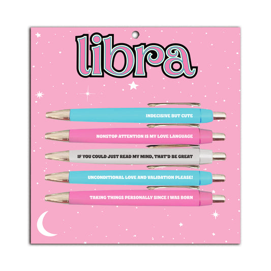 Libra Pen Set (astrology, zodiac, funny, gift, friend, pens, stationery)