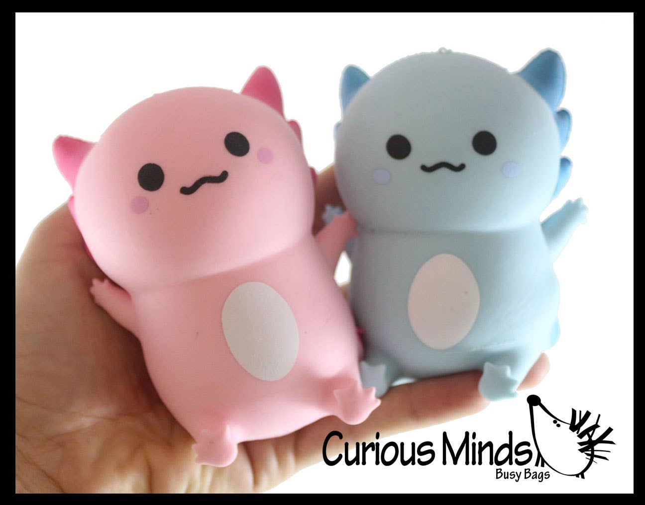 1 Axolotl - Soft Creamy Doh Filled Squeeze Stress Balls - Se