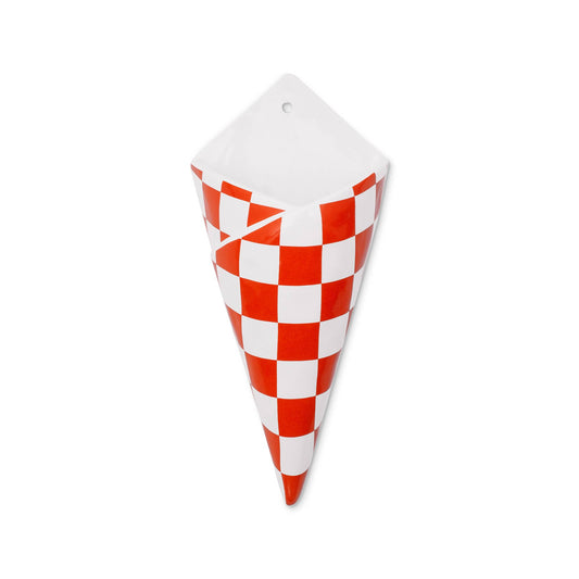 Wall Vase, Checker Bag