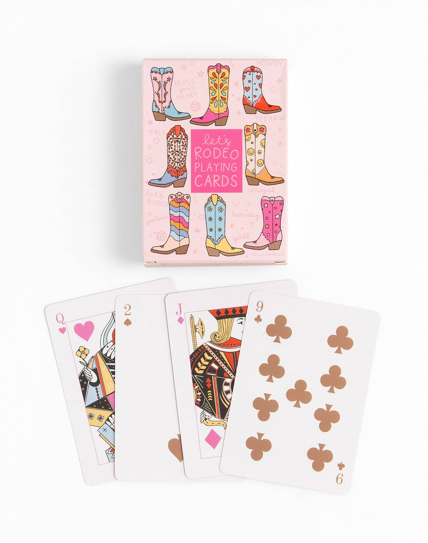 Let's Rodeo Western Cowgirl Boots Deck of Playing Cards
