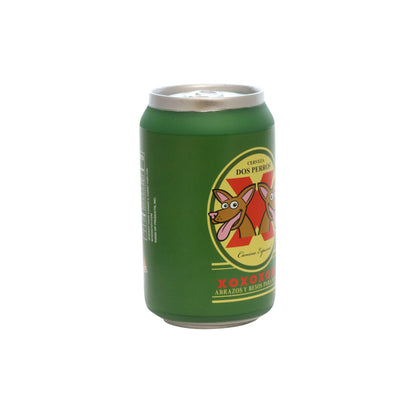 Silly Squeaker Beer Can Dos Perros, Squeaky Novelty Dog Toy