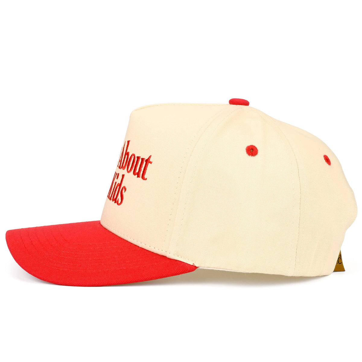 C.C SORRY ABOUT MY HUSBAND Letter Two Tone Trucker Hat