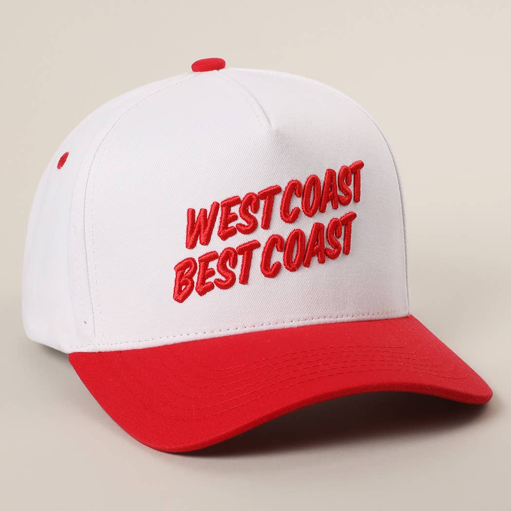 WEST COAST BEST COAST 3D Letter Embroidery Two-Tone Trucker