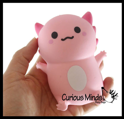 1 Axolotl - Soft Creamy Doh Filled Squeeze Stress Balls - Se