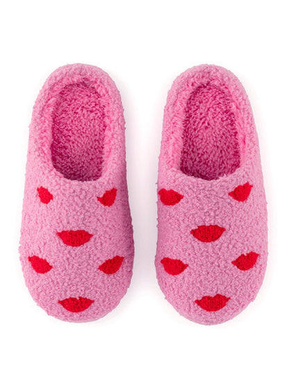 LIPS SLIPPERS, PINK
