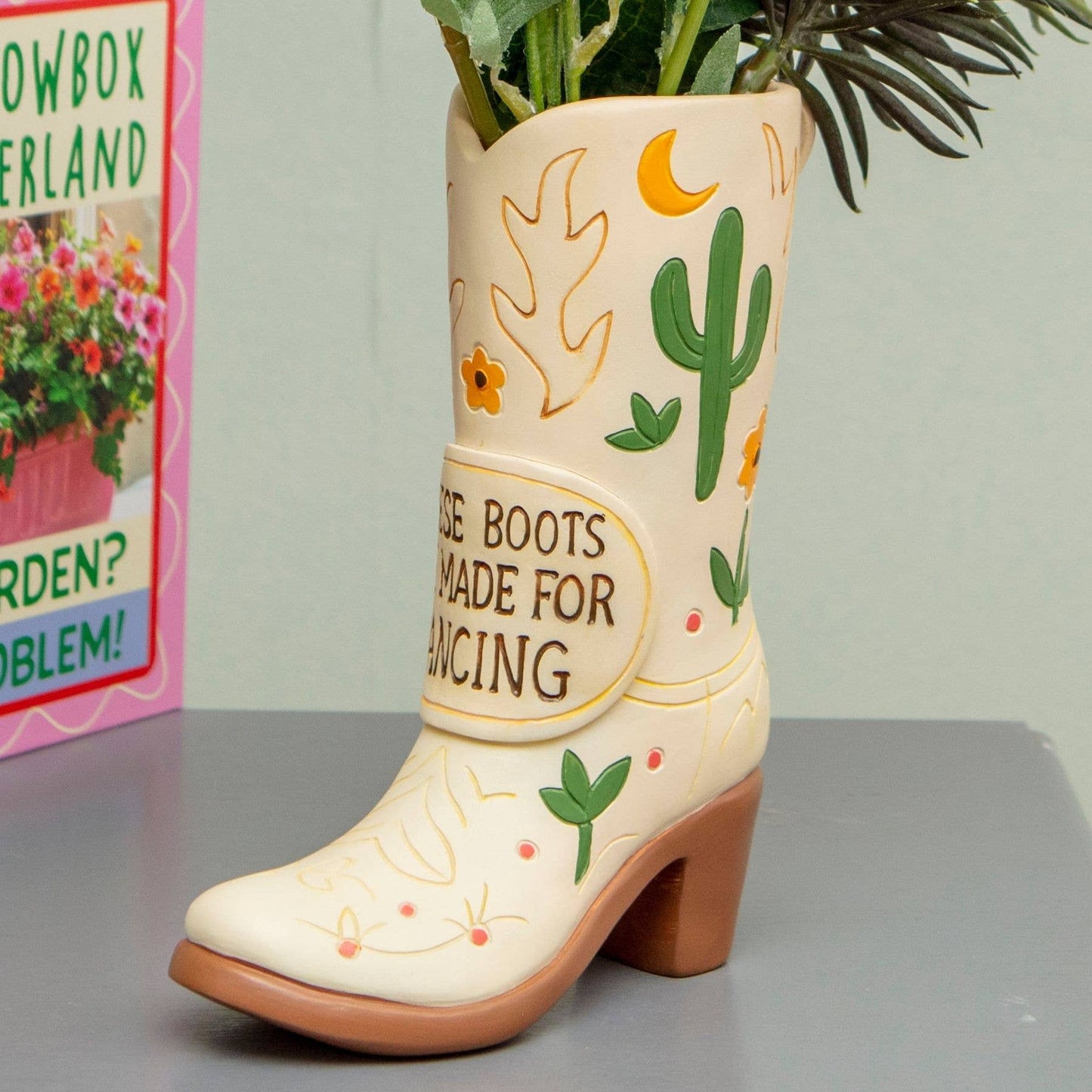 Cowboy Boot Flower Vase – Cowgirl Decor