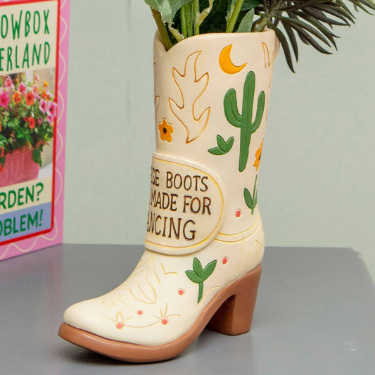Cowboy Boot Flower Vase – Cowgirl Decor
