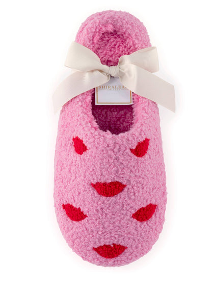 LIPS SLIPPERS, PINK