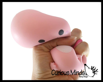 1 Axolotl - Soft Creamy Doh Filled Squeeze Stress Balls - Se