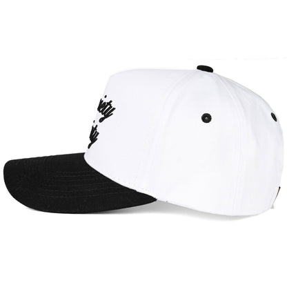 C.C ANXIETY SOCIETY Embroidered Letter Two Tone Trucker Hat