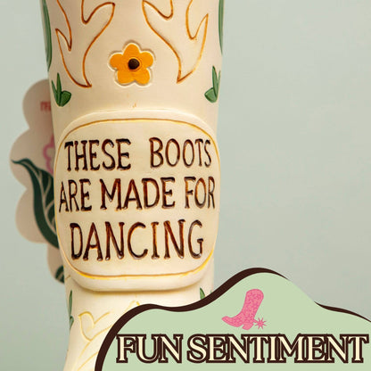 Cowboy Boot Flower Vase – Cowgirl Decor