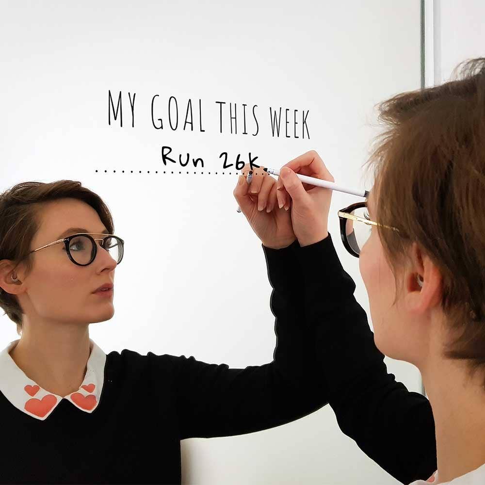 My Goal This Week' Mirror Sticker + Pen Vinyl Decal Kit