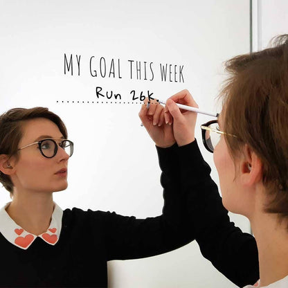 My Goal This Week' Mirror Sticker + Pen Vinyl Decal Kit