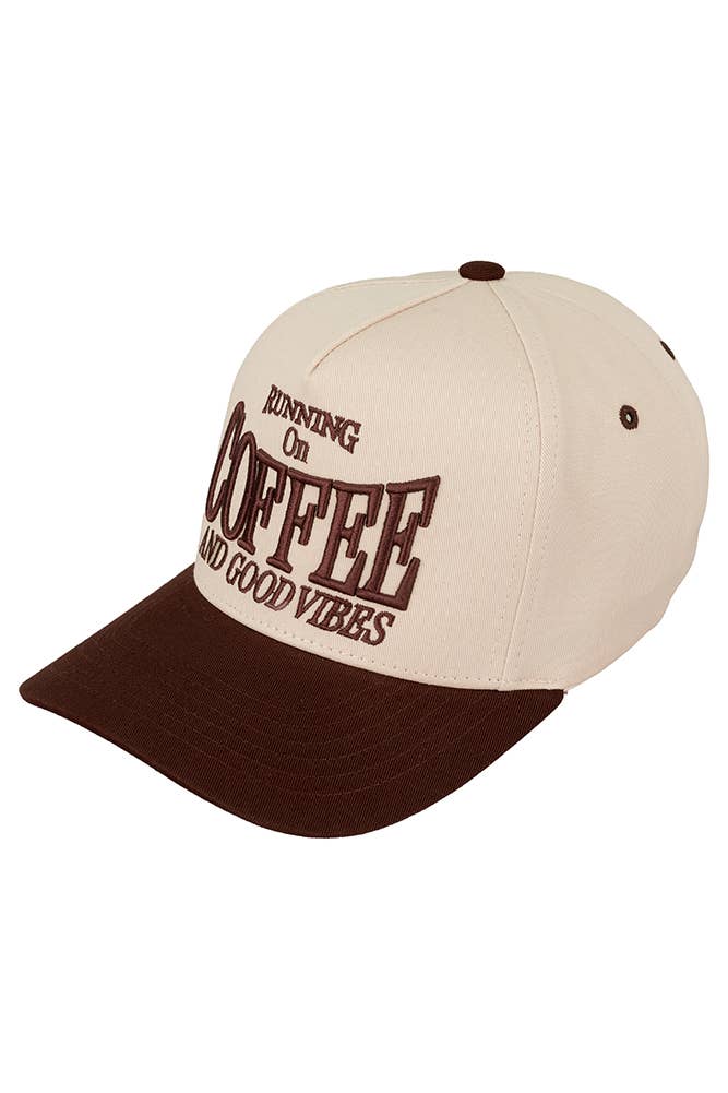 C.C RUNNING ON COFFEE AND GOOD VIBES Trucker Cap