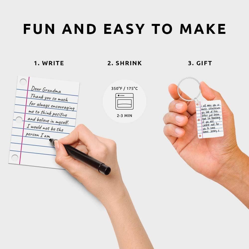Little Letter Shrink Keyring Kit | Personalized DIY Craft