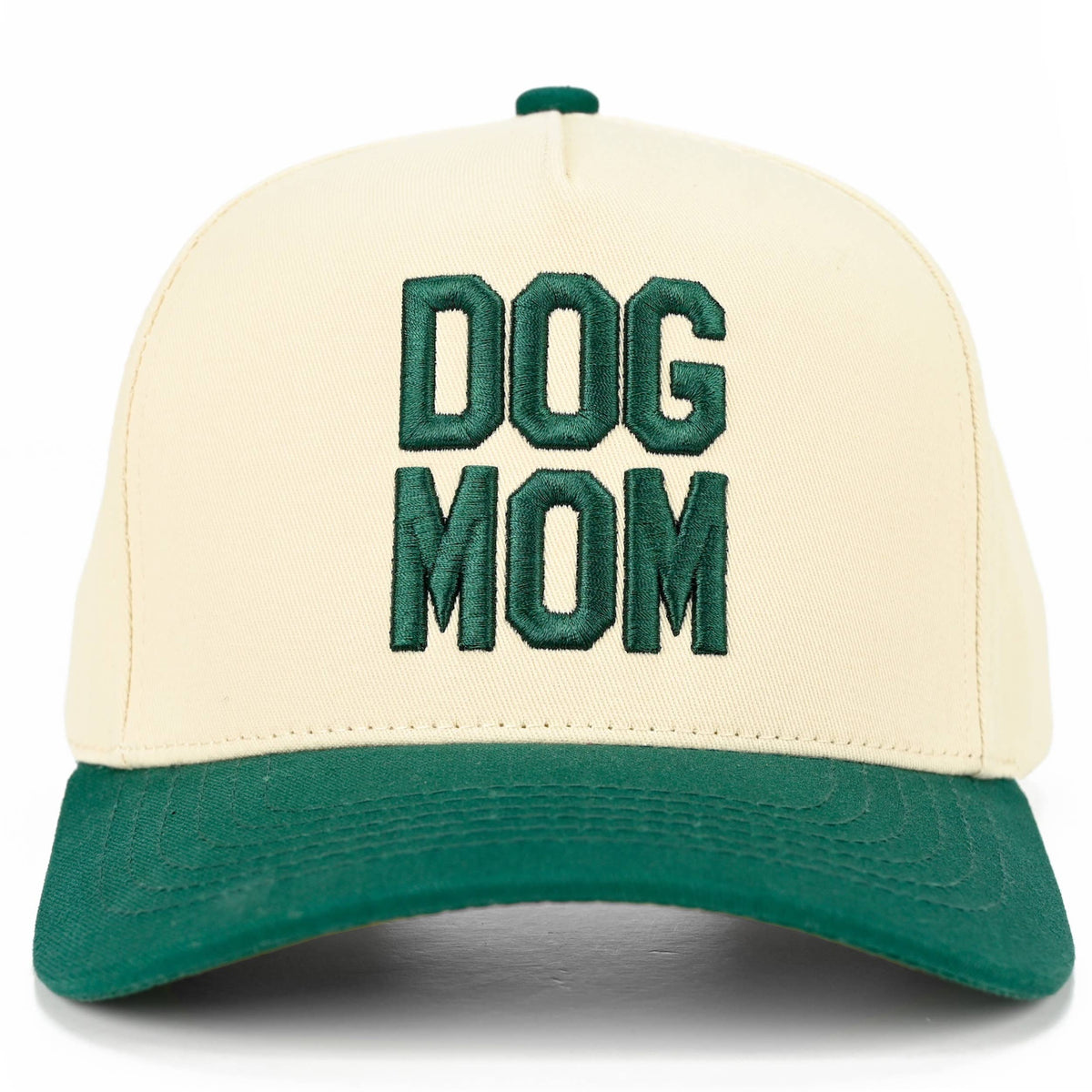 C.C DOG MOM Embroidered Two Tone Trucker Cap