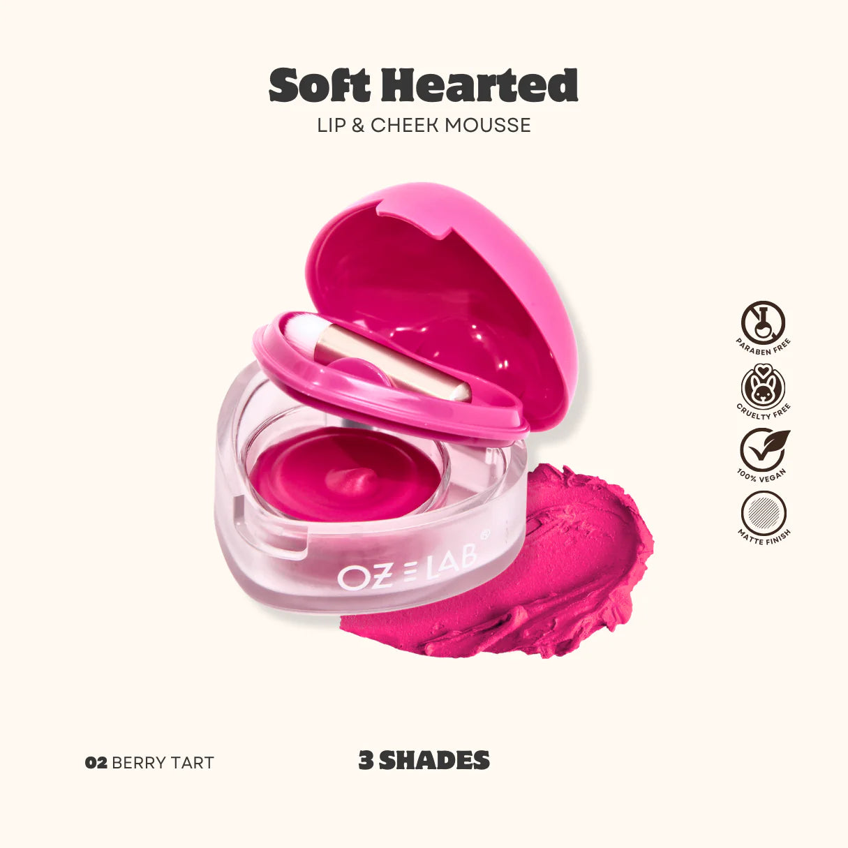 Soft Hearted Lip and Cheek Mousse