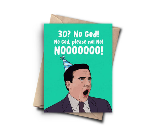 Funny 30th Birthday Card
