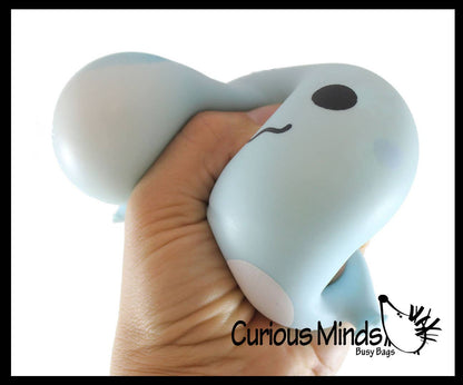 1 Axolotl - Soft Creamy Doh Filled Squeeze Stress Balls - Se