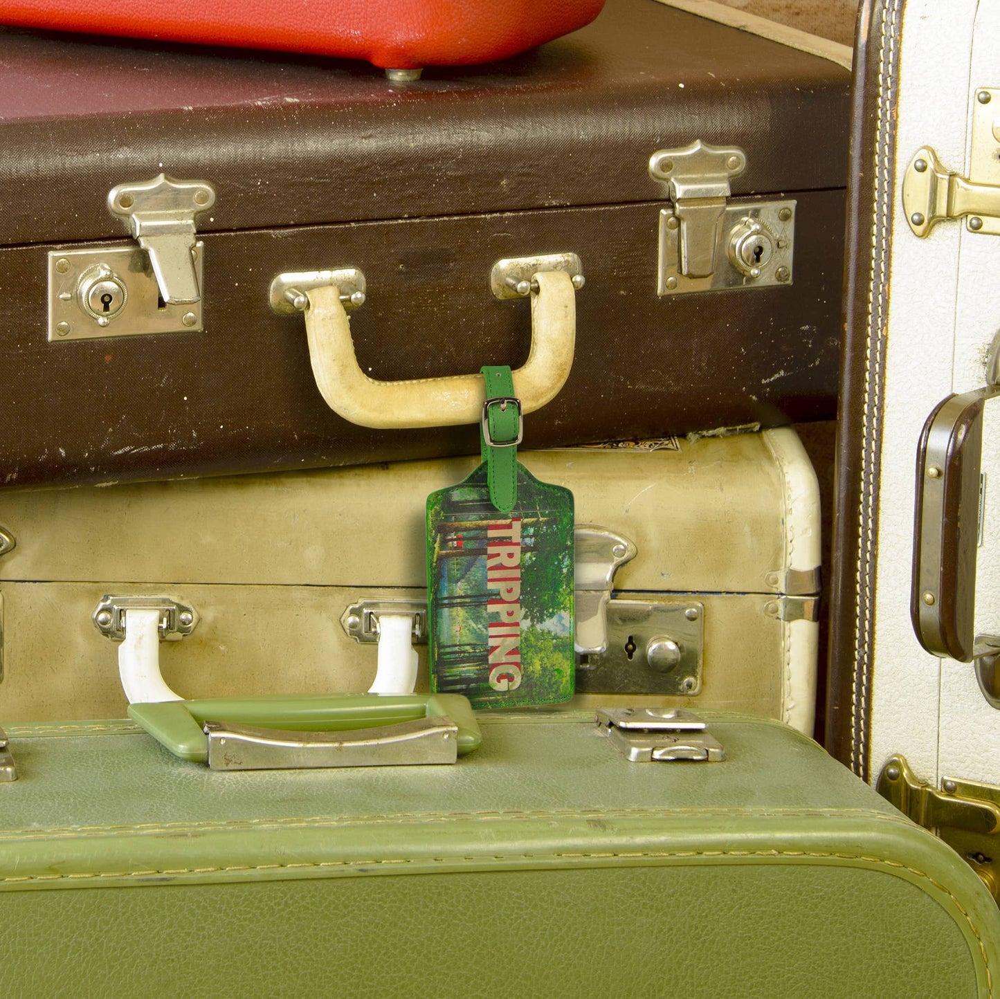 Wander Ware - Luggage Tag - Tripping by Wayne White