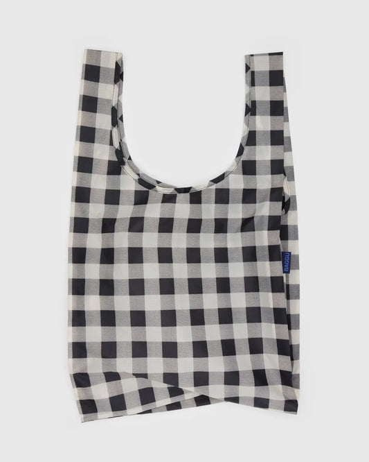 Baggu Reusable Tote- Black & White Big Check
