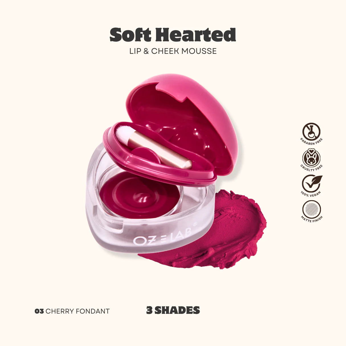 Soft Hearted Lip and Cheek Mousse