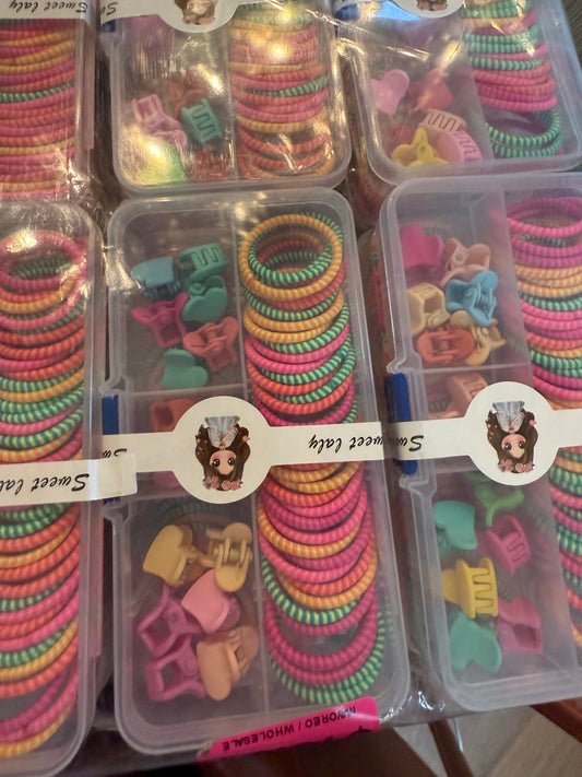Hair Clip and Elastic Set for baby