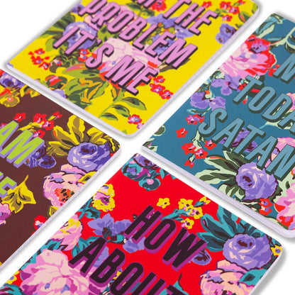 Stitched Notebook  - Bold Floral