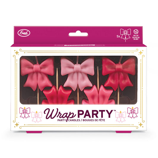 WRAP PARTY Bow Candles, Set of 5