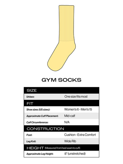 Fuck Decaf Gym Crew Socks