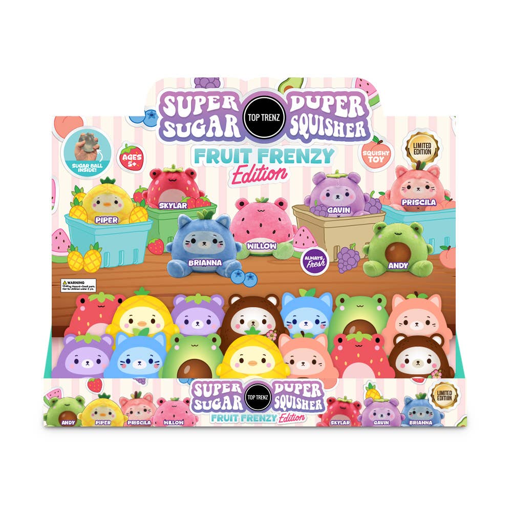 Super Duper Sugar Squishers Plush Fruit Frenzy Edition