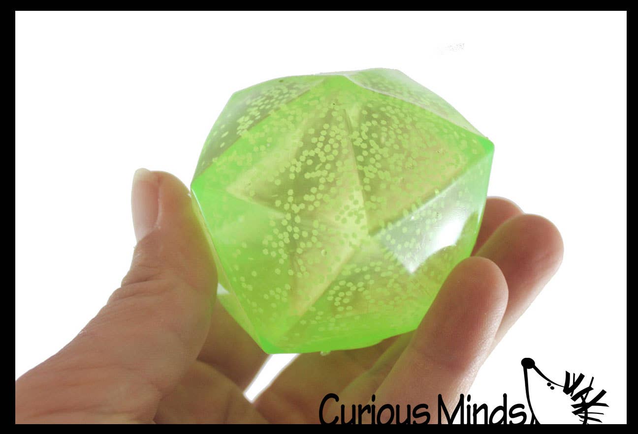 1 Sugar Polyhedron Diamond Shaped Ball - Glow in the Dark Th