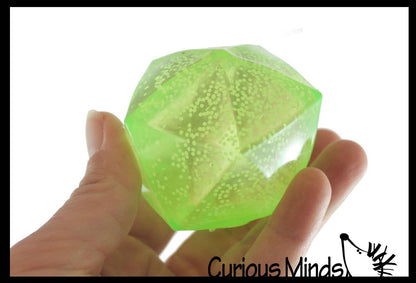 1 Sugar Polyhedron Diamond Shaped Ball - Glow in the Dark Th