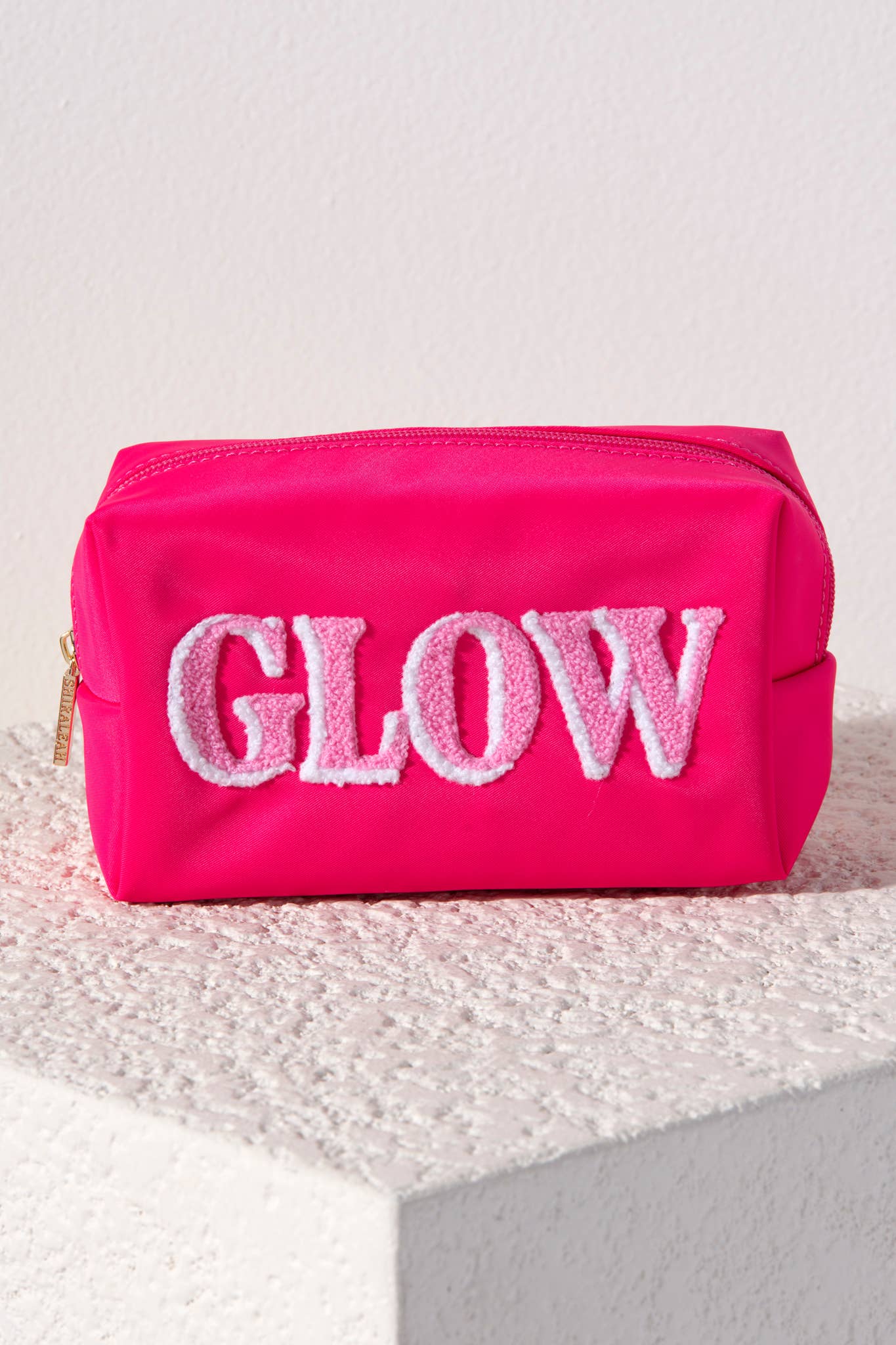 JOY GLOW ZIP POUCH, PINK